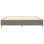 vidaXL Estructura de cama box spring tela gris oscuro 140x190 cm