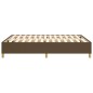 vidaXL Estructura de cama box spring tela marrón 140x190 cm