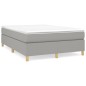 vidaXL Estructura de cama box spring tela gris claro 140x200 cm vidaXL Estructura de cama box spring tela gris claro 140x200 cm