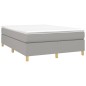 vidaXL Estructura de cama box spring tela gris claro 140x200 cm vidaXL Estructura de cama box spring tela gris claro 140x200 cm