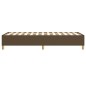 vidaXL Estructura de cama box spring tela marrón 100x200 cm vidaXL Estructura de cama box spring tela marrón 100x200 cm