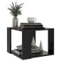 vidaXL Mesa de centro de madera contrachapada negro 40x40x30 cm vidaXL Mesa de centro de madera contrachapada negro 40x40x30 cm