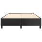 vidaXL Estructura de cama box spring cuero sintético negro 140x190 cm