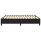 vidaXL Estructura de cama box spring cuero sintético negro 140x190 cm