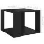vidaXL Mesa de centro de madera contrachapada negro 40x40x30 cm vidaXL Mesa de centro de madera contrachapada negro 40x40x30 cm