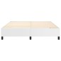 vidaXL Estructura de cama box spring cuero sintético blanco 180x200 cm vidaXL Estructura de cama box spring cuero sintético blanco 180x200 cm