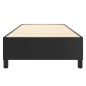 vidaXL Estructura de cama box spring cuero sintético negro 90x190 cm