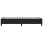 vidaXL Estructura de cama box spring cuero sintético negro 90x190 cm