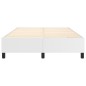 vidaXL Estructura de cama box spring cuero sintético blanco 140x200 cm vidaXL Estructura de cama box spring cuero sintético blanco 140x200 cm