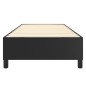 vidaXL Estructura de cama box spring cuero sintético negro 100x200 cm