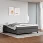 vidaXL Estructura de cama box spring cuero sintético gris 160x200 cm vidaXL Estructura de cama box spring cuero sintético gris 160x200 cm