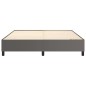 vidaXL Estructura de cama box spring cuero sintético gris 160x200 cm vidaXL Estructura de cama box spring cuero sintético gris 160x200 cm