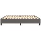 vidaXL Estructura de cama box spring cuero sintético gris 160x200 cm vidaXL Estructura de cama box spring cuero sintético gris 160x200 cm