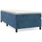 vidaXL Estructura de cama box spring terciopelo azul oscuro 100x200 cm vidaXL Estructura de cama box spring terciopelo azul oscuro 100x200 cm