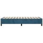 vidaXL Estructura de cama box spring terciopelo azul oscuro 100x200 cm vidaXL Estructura de cama box spring terciopelo azul oscuro 100x200 cm