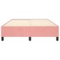 vidaXL Estructura de cama box spring terciopelo rosa 140x200 cm vidaXL Estructura de cama box spring terciopelo rosa 140x200 cm