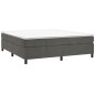 vidaXL Estructura de cama box spring terciopelo gris oscuro 160x200 cm vidaXL Estructura de cama box spring terciopelo gris oscuro 160x200 cm
