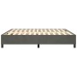 vidaXL Estructura de cama box spring terciopelo gris oscuro 160x200 cm vidaXL Estructura de cama box spring terciopelo gris oscuro 160x200 cm
