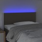 vidaXL Cabecero con LED de tela gris taupe 100x5x78/88 cm vidaXL Cabecero con LED de tela gris taupe 100x5x78/88 cm