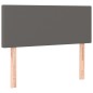 vidaXL Cabecero con LED cuero sintético gris 80x5x78/88 cm vidaXL Cabecero con LED cuero sintético gris 80x5x78/88 cm