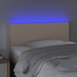 vidaXL Cabecero con LED cuero sintético color capuchino 90x5x78/88 cm vidaXL Cabecero con LED cuero sintético color capuchino 90x5x78/88 cm