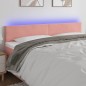vidaXL Cabecero con LED de terciopelo rosa 200x5x78/88 cm vidaXL Cabecero con LED de terciopelo rosa 200x5x78/88 cm