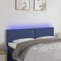 vidaXL Cabecero con LED de tela azul 144x5x78/88 cm vidaXL Cabecero con LED de tela azul 144x5x78/88 cm