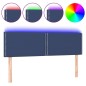vidaXL Cabecero con LED de tela azul 144x5x78/88 cm vidaXL Cabecero con LED de tela azul 144x5x78/88 cm