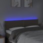 vidaXL Cabecero con LED de tela gris taupe 144x5x78/88 cm vidaXL Cabecero con LED de tela gris taupe 144x5x78/88 cm