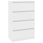 vidaXL Aparador de madera contrachapada blanco 60x35x98,5 cm vidaXL Aparador de madera contrachapada blanco 60x35x98,5 cm