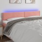 vidaXL Cabecero con LED de terciopelo rosa 160x5x78/88 cm vidaXL Cabecero con LED de terciopelo rosa 160x5x78/88 cm