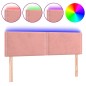 vidaXL Cabecero con LED de terciopelo rosa 144x5x78/88 cm vidaXL Cabecero con LED de terciopelo rosa 144x5x78/88 cm