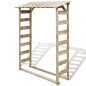 vidaXL Caseta para leña madera de pino impregnada 150x44x176 cm vidaXL Caseta para leña madera de pino impregnada 150x44x176 cm