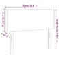 vidaXL Cabecero con LED de terciopelo negro 90x5x78/88 cm vidaXL Cabecero con LED de terciopelo negro 90x5x78/88 cm