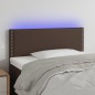 vidaXL Cabecero con LED cuero sintético marrón 100x5x78/88 cm vidaXL Cabecero con LED cuero sintético marrón 100x5x78/88 cm