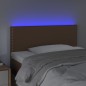 vidaXL Cabecero con LED cuero sintético marrón 100x5x78/88 cm vidaXL Cabecero con LED cuero sintético marrón 100x5x78/88 cm