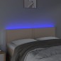 vidaXL Cabecero con LED cuero sintético color capuchino 144x5x78/88 cm vidaXL Cabecero con LED cuero sintético color capuchino 144x5x78/88 cm