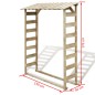 vidaXL Caseta para leña madera de pino impregnada 150x44x176 cm vidaXL Caseta para leña madera de pino impregnada 150x44x176 cm