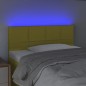 vidaXL Cabecero con LED de tela verde 100x5x78/88 cm vidaXL Cabecero con LED de tela verde 100x5x78/88 cm