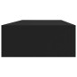 vidaXL Estantes de pared con cajón 2 uds MDF negro 60x23,5x10 cm vidaXL Estantes de pared con cajón 2 uds MDF negro 60x23,5x10 cm