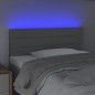 vidaXL Cabecero con luces LED de tela gris claro 80x5x78/88 cm vidaXL Cabecero con luces LED de tela gris claro 80x5x78/88 cm