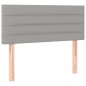 vidaXL Cabecero con luces LED de tela gris claro 80x5x78/88 cm vidaXL Cabecero con luces LED de tela gris claro 80x5x78/88 cm
