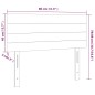 vidaXL Cabecero con luces LED de tela gris claro 80x5x78/88 cm vidaXL Cabecero con luces LED de tela gris claro 80x5x78/88 cm