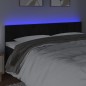 vidaXL Cabecero con LED de terciopelo negro 160x5x78/88 cm vidaXL Cabecero con LED de terciopelo negro 160x5x78/88 cm
