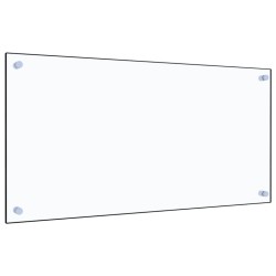 vidaXL Protector contra salpicaduras cocina vidrio templado 80x40 cm