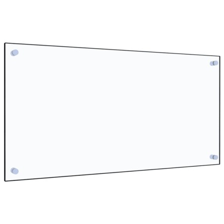 vidaXL Protector contra salpicaduras cocina vidrio templado 80x40 cm