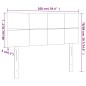 vidaXL Cabecero con LED de terciopelo gris claro 100x5x78/88 cm vidaXL Cabecero con LED de terciopelo gris claro 100x5x78/88 cm