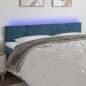 vidaXL Cabecero con LED de terciopelo azul oscuro 200x5x78/88 cm vidaXL Cabecero con LED de terciopelo azul oscuro 200x5x78/88 cm