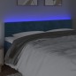vidaXL Cabecero con LED de terciopelo azul oscuro 200x5x78/88 cm vidaXL Cabecero con LED de terciopelo azul oscuro 200x5x78/88 cm