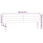 vidaXL Cabecero con LED de terciopelo azul oscuro 200x5x78/88 cm vidaXL Cabecero con LED de terciopelo azul oscuro 200x5x78/88 cm